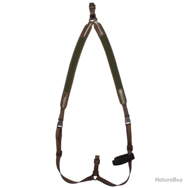 Bretelles Niggeloh en n�opr�ne type ''SAC � DOS'' pour carabine Vert - Vert