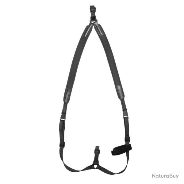 Bretelles Niggeloh en n�opr�ne type ''SAC � DOS'' pour carabine Vert - Noir