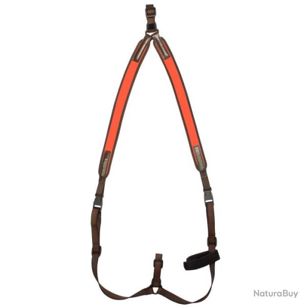 Bretelles Niggeloh en n�opr�ne type ''SAC � DOS'' pour carabine Vert - Orange