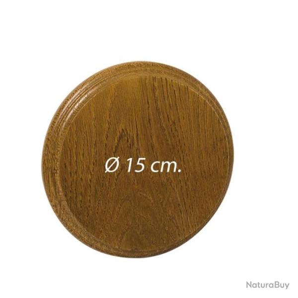 Ecusson en ch�ne Europarm pour gr�s et d�fenses de sanglier - 15 cm