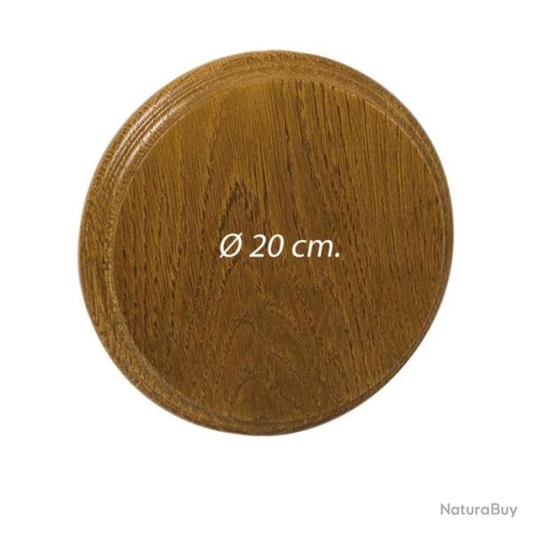 Ecusson en ch�ne Europarm pour gr�s et d�fenses de sanglier - 20 cm