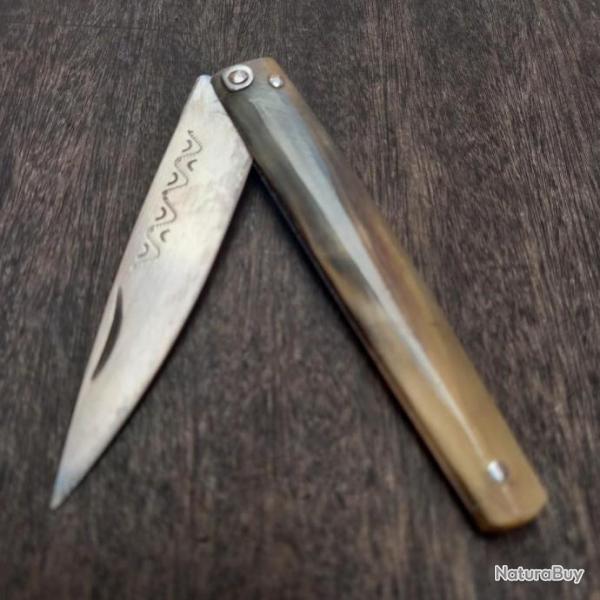 Couteau Canif 2 CLOUS ARTISANAL ARTLAP Manche en corne