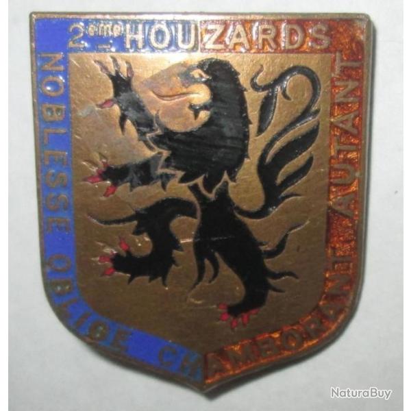 2 Rgiment de Hussards, mail, dos guilloch dor, 2 bolros gravs