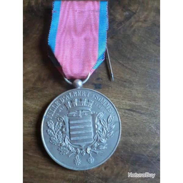 �MEDAILLE VILLE D ALBERT SOMME� / 1958