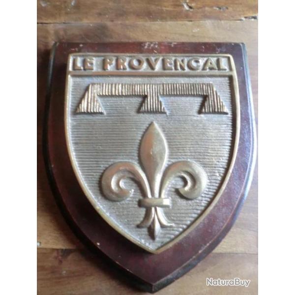 PLAQUE  BRONZE  LE PROVENCAL  FLEUR DE LYS
