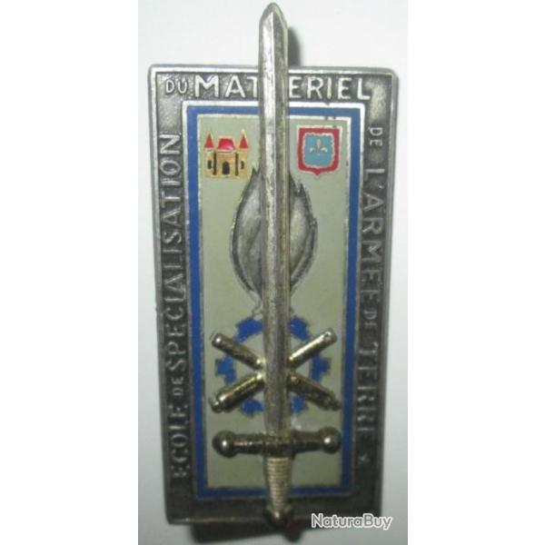 Ecole de Spcialisation du Matriel, fond gris, 2 pontets