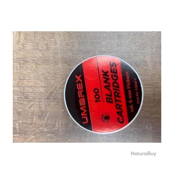 CARTOUCHES UMAREX WALTHER 6 MM A BLANC PAR 100