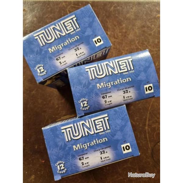 Lot de 3 bo�tes tunet migration 32 g plomb n 10