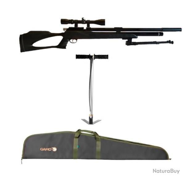 PACK10 M25 PCP CARABINE + BIPIED ARTEMIS Calibre 7,62 mm + Lunette 3-9 x 40 Mildot 19,9 Joules