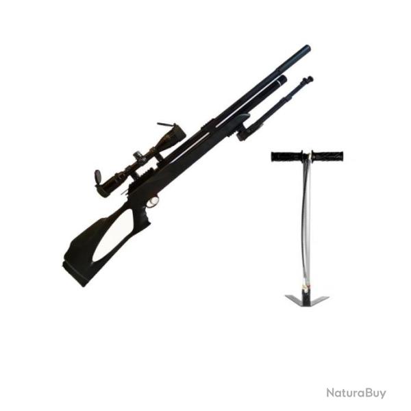 PACK-8 M25 PCP CARABINE + BIPIED ARTEMIS Cal. 7,62 mm + Lunette 4-16 X 40 Mildot illumin� 19,9 Joul.