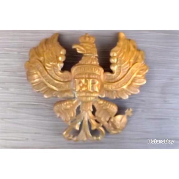 PLAQUE DE CASQUE  POINTE INFANTERIE PRUSSIENNE.