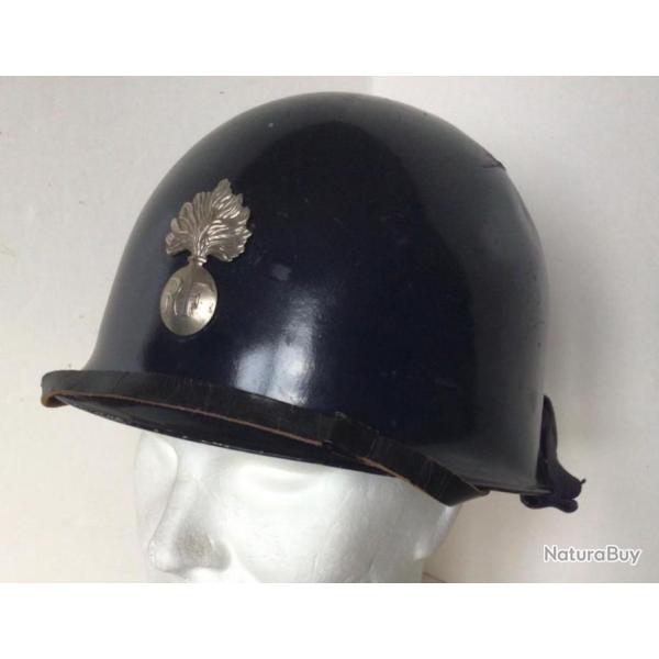 FRANCE- CASQUE modle 1951 GENDARMERIE DEPARTEMENTALE utilis en Mai 1968 ... refcA