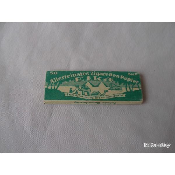 WW2 ALLEMAGNE PAQUET DE FEUILLES A ROULER DE TABAC ALLEMAND " EFKA " NEUF R�F�RENC� LANDSER VERT