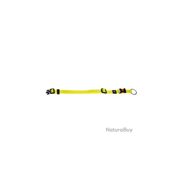 COLLIER ZIGGI REFLECHISSANT JAUNE 30-45CM 15MM