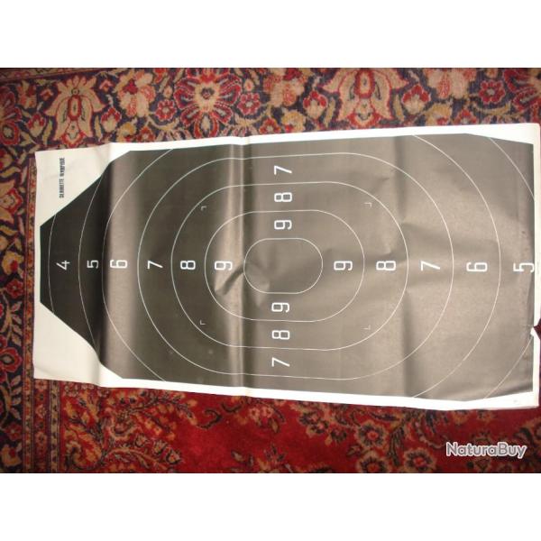 Ancienne cible papier silhouette olympique