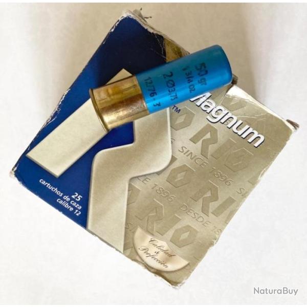 Bo�te 25 cartouches RIO 12-76 mm billes acier n�2 (diam�tre 3,75 mm)