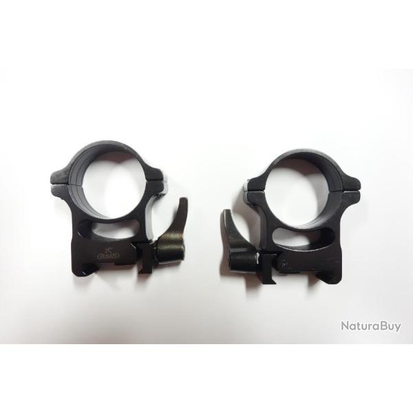 Montage amovible RUSAN pour Optique CORPS DE 30MM  pour monter sur rail Weaver / Picatinny