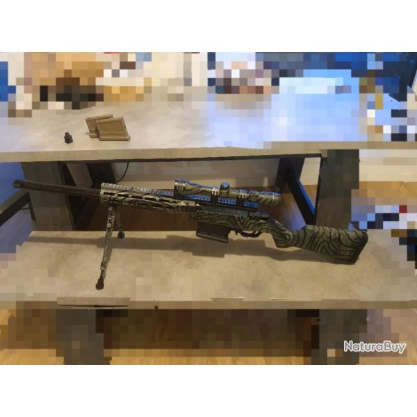 Amoeba Striker AS-01 upgrade quasi neuf . Sniper airsoft spring