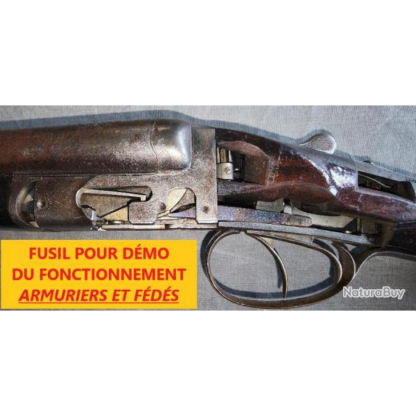 JUXTAPOS� D�MO M�CANIQUE CAL 16 permet de montrer la marche d'armement, de percussion de s�curit�