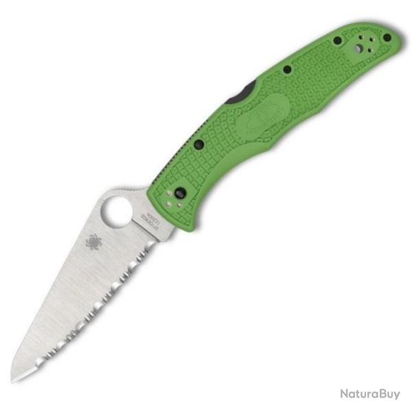 Couteau pliant Spyderco Pacific salt 2 vert