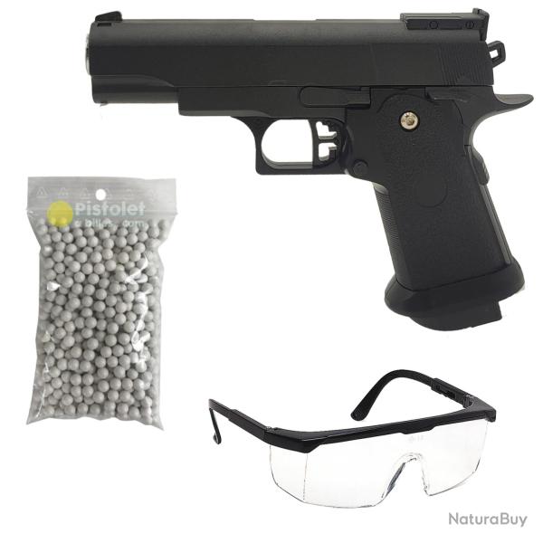 Pack rplique airsoft Hi-Capa Spring Noir