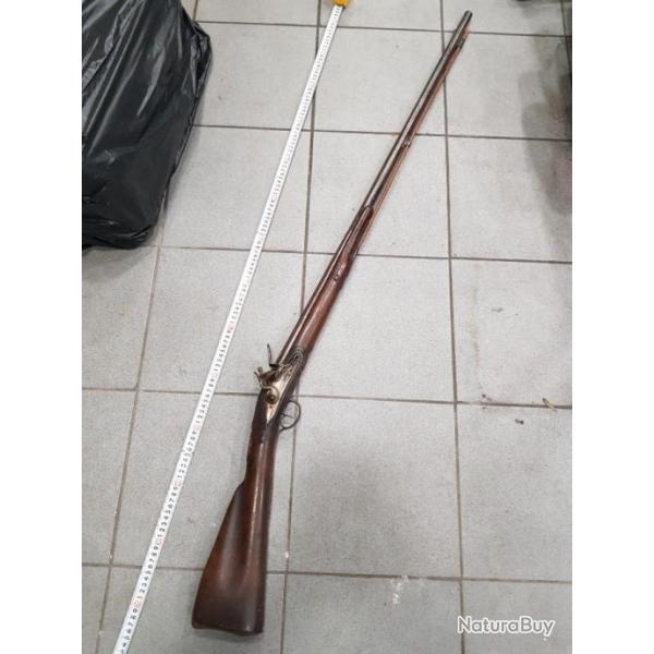 Fusil a silex environ 140cm 19ieme siecle