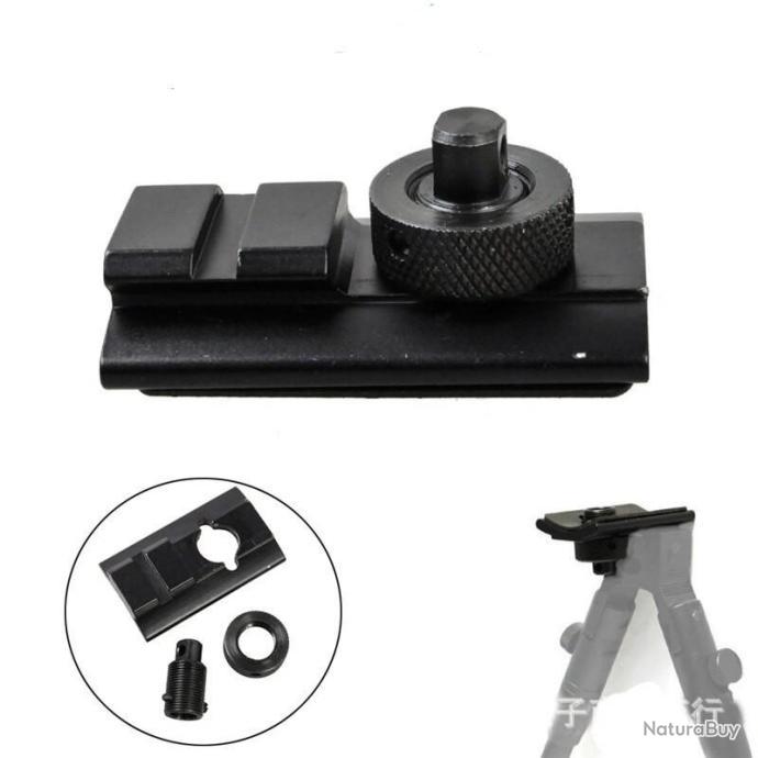 Adaptateur De Goujon Pivotant De Sangle Vers Rail 20 Mm, Parfait Pour Ton Bipied Harris