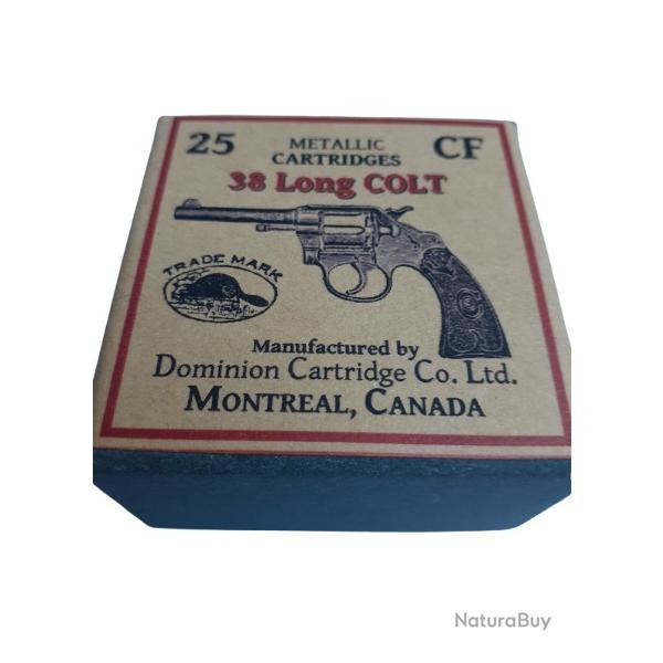 38 Long Colt: Reproduction boite cartouches (vide) DOMINION 9951365