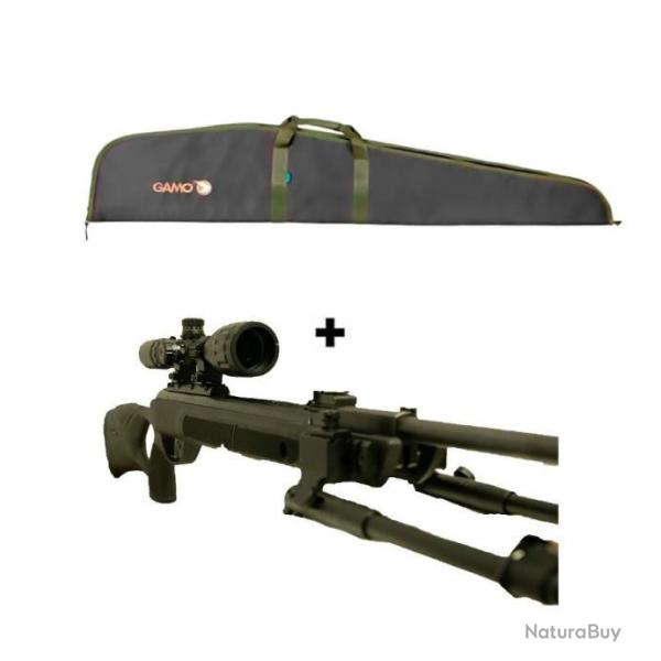 PACK-3B GAMO + BIPIED G-MAGNUM 1250 Cal.,6.35, 19,9 j+ Piston (45 Jul) + Lunette 4-16X40AO R.MilDot