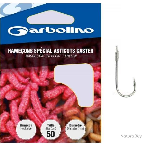 HAMECONS MONTES GARBOLINO SPECIAL ASTICOT GOZZER PAR 10 Taille 14 0.14mm