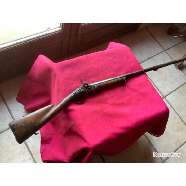 Fusil  percussion, avec chargement par la bouche, pas de prix de rserve