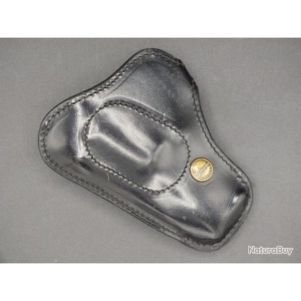 Holster Scorpion France cuir noir 2" gaucher