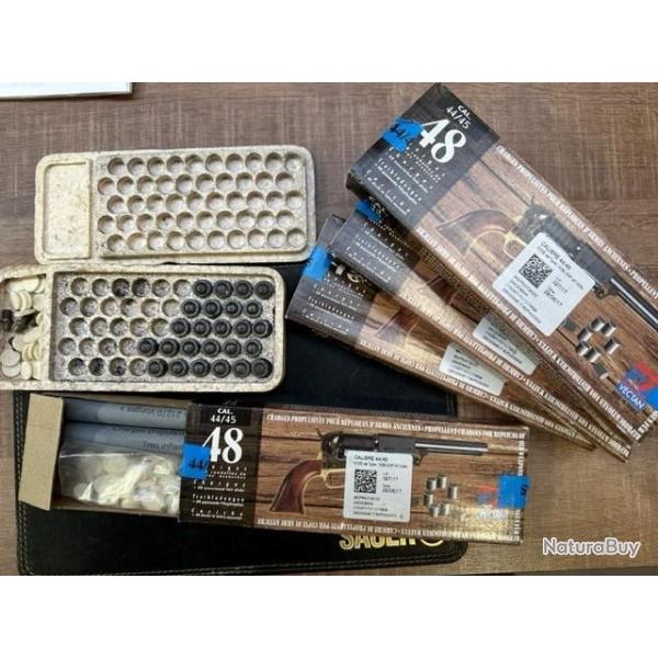 CHARGES DE POUDRE NOIRE VECTAN cal.44/45 187 recharges de poudre noir