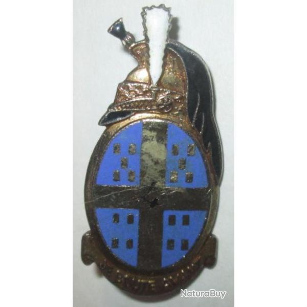 4� R�giment de Dragons, dos guilloch� plat, 2 anneaux