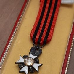 M&eacute;daille de la Belgique en r&eacute;duction dans sa bo&icirc;te. Totalement superbe et tr&egrave;s bel pr&eacute;sentation.