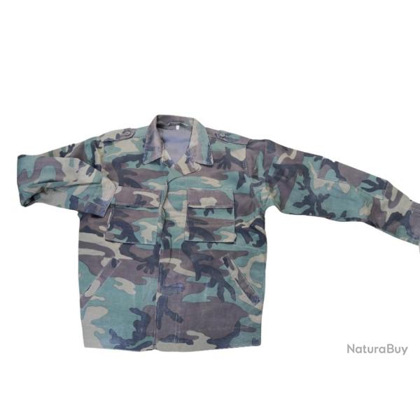 Veste manche longue printemps/�t� camouflage woodland arm�e de terre croate - Taille L uniquement