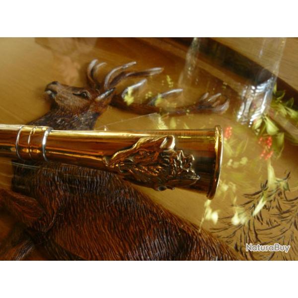 Corne de poche motif Sanglier.