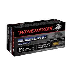 WINCHESTER - BALLES 22LR SUBSONIC 42GR HP X50