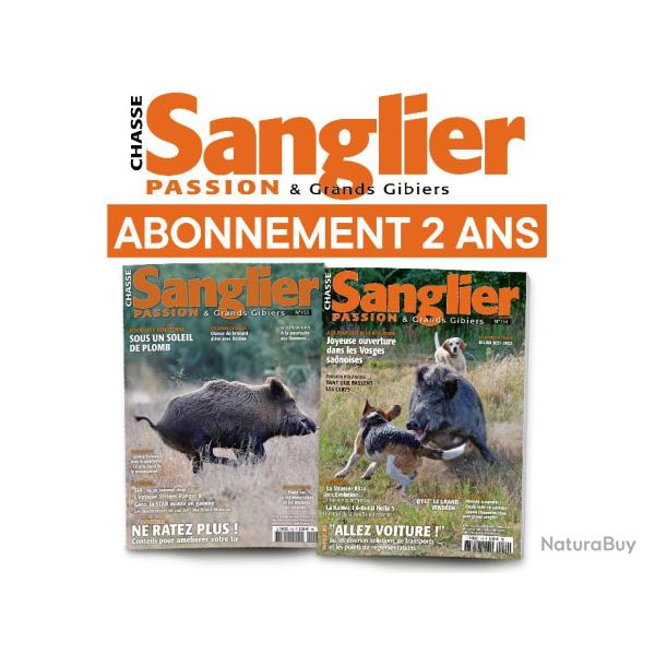 ABONNEMENT SANGLIER PASSION 2 ANS