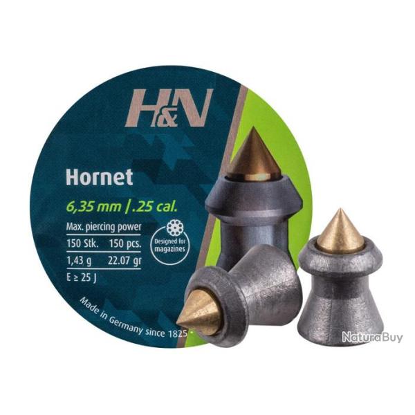 PLOMBS H&N HORNET CAL. 6,35 MM