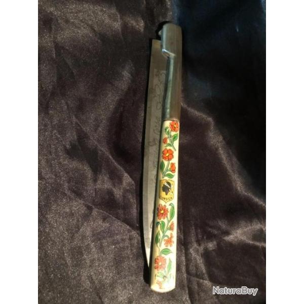tres grande couteau pliant vendetta corse 52cm