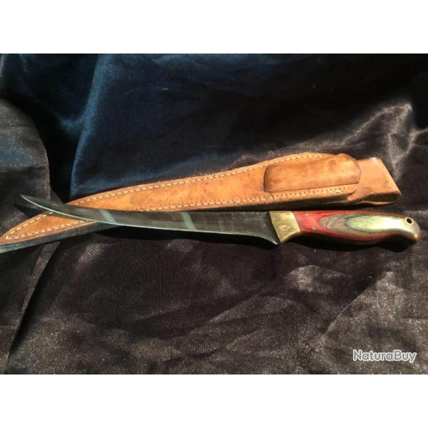 couteau SEGUIN 94 dans son etui en cuir