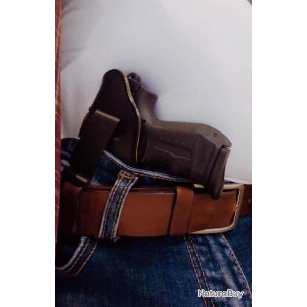 VALENTIN GANCH HOLSTER EN VELOUR � PORTER DE L'INT�RIEUR POUR WALTHER P22