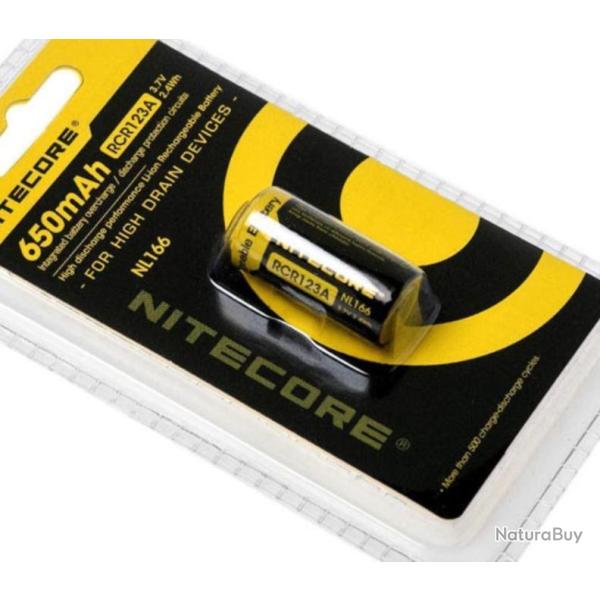 12 Piles rechargeables CR123A pour Thunder HikMicro