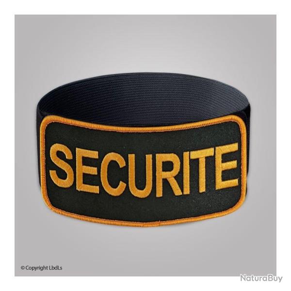 Brassard EXPERT rglable noir brod SECURITE orange