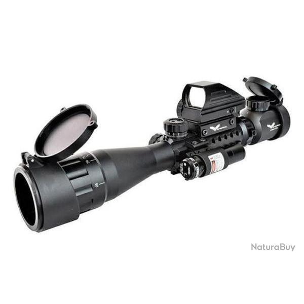 LUNETTE JS TACTICAL 3-9x40 RETICULES LUMINEUX ET LASER