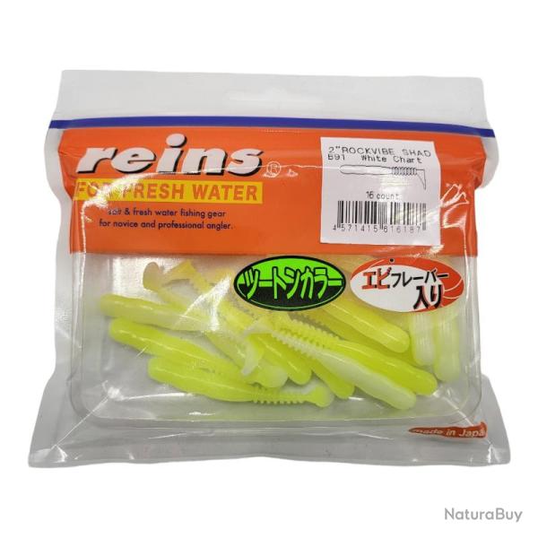 Rockvib Shad 2" Reins White Chart