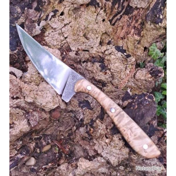Couteau artisanal "bouleau madr�"
