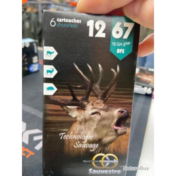1 boite de 6 Balles sauvestre Cal 12/67