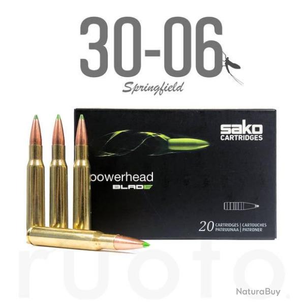 20 Munitions SAKO cal.30-06 Powerhead Blade 170gr